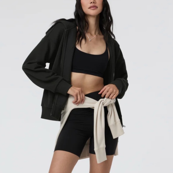 Vuori Restore Full Zip Hoodie (Black (Washed), XL) - Picture 2 of 10